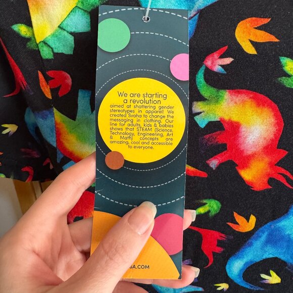 Svaha Rainbowsaurus Twirl Dress Kids Size 13-14 NWT - Picture 4 of 6